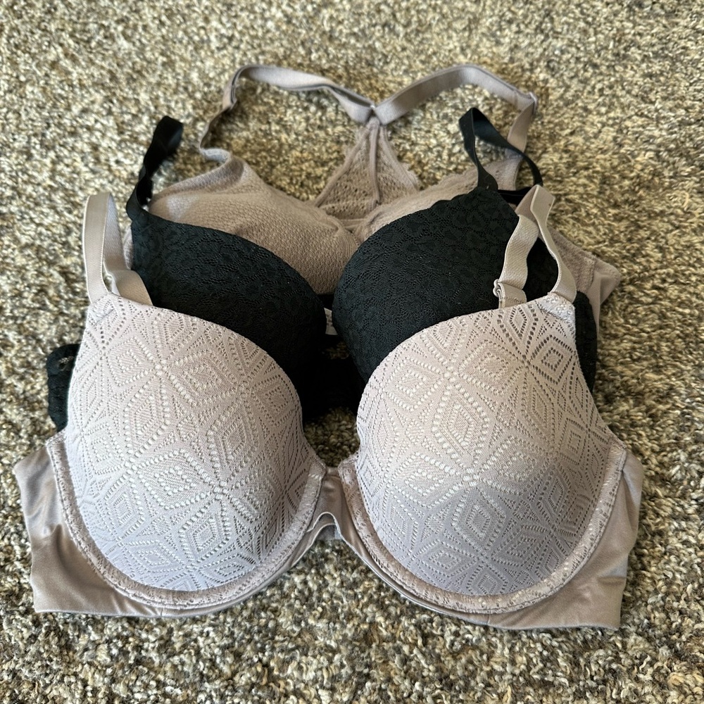 3 Auden 34C Bras
